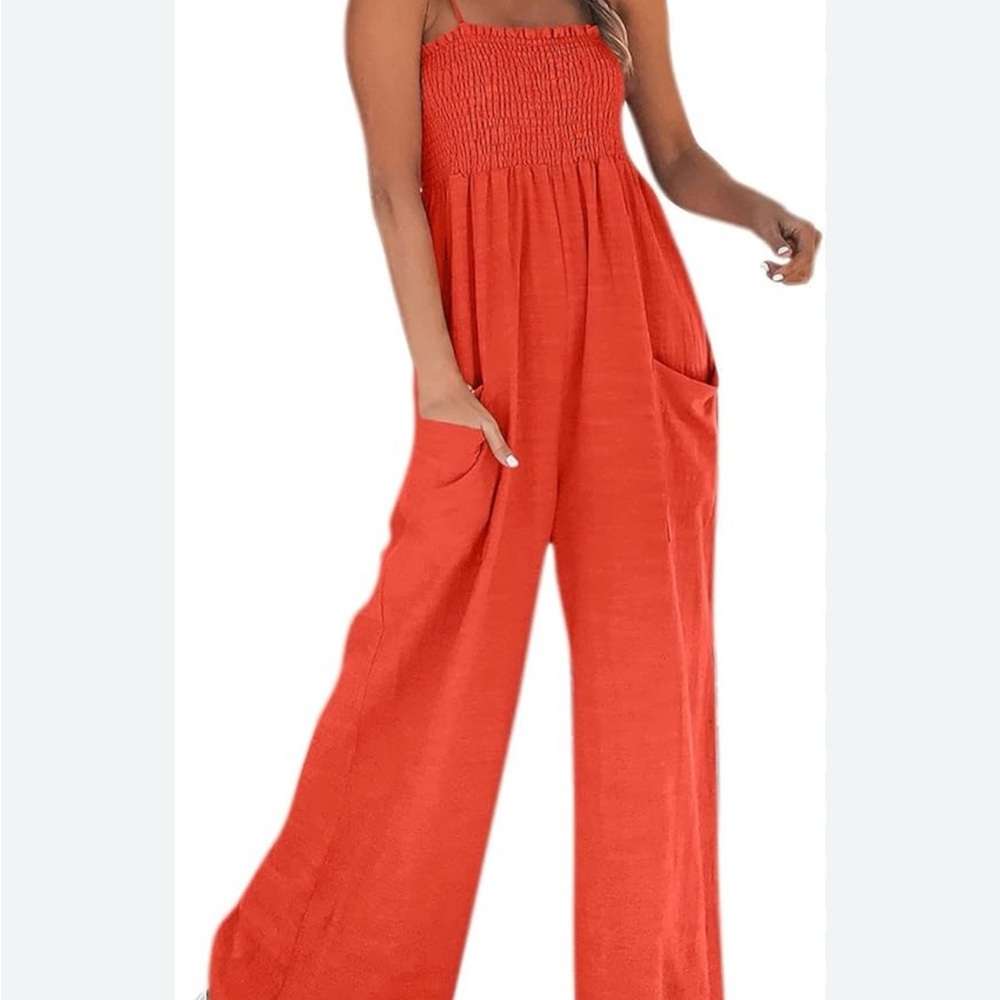 Women's Red Jumpsuit